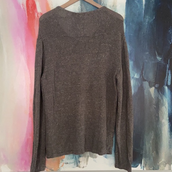 Armani Exchange V-Neck Brown Sweater - Picture 6 of 6